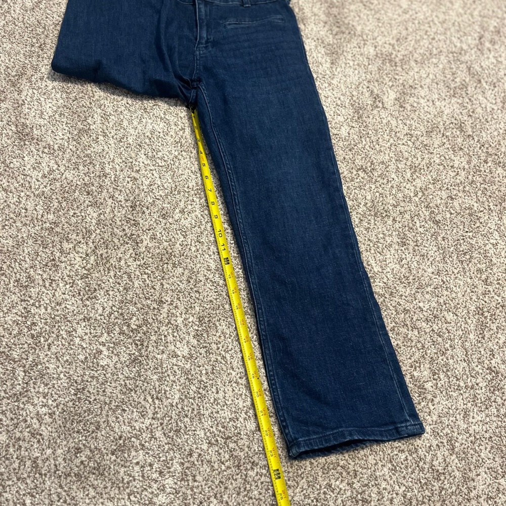 Maeve Anthropologie Jeans Sz 29 Dark Wash Straight Leg Mid Rise Denim - Picture 9 of 14